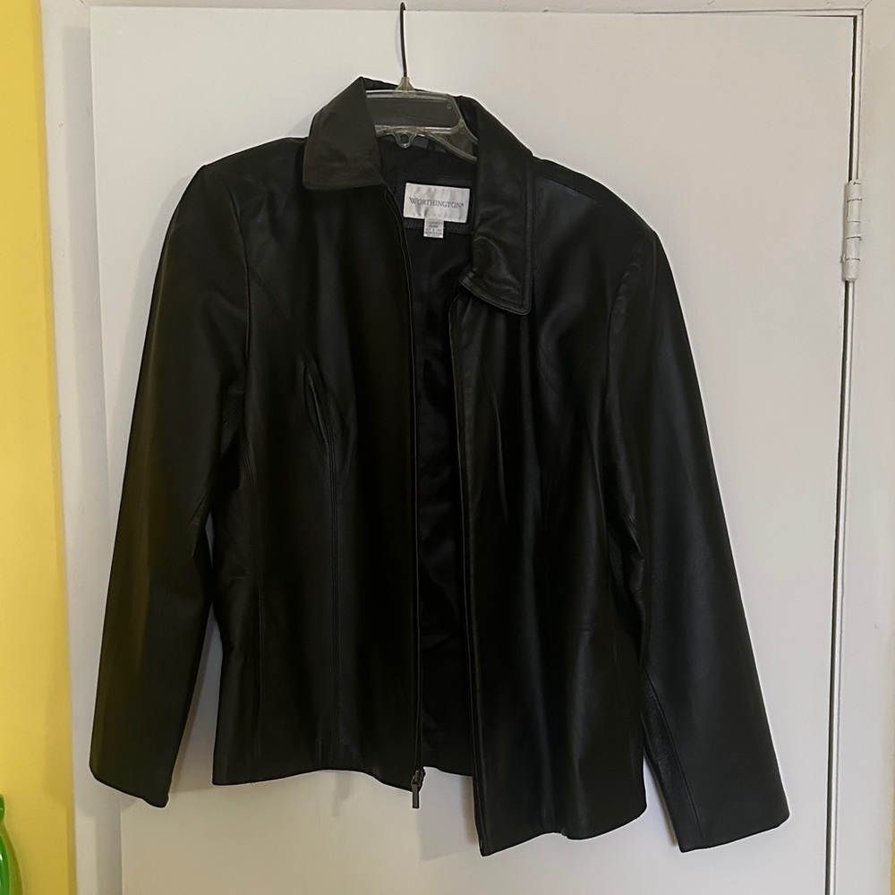 Black Leather Women's Jacket